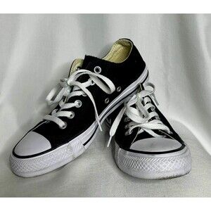 Black All Star Converse Womens Shoes Size 7